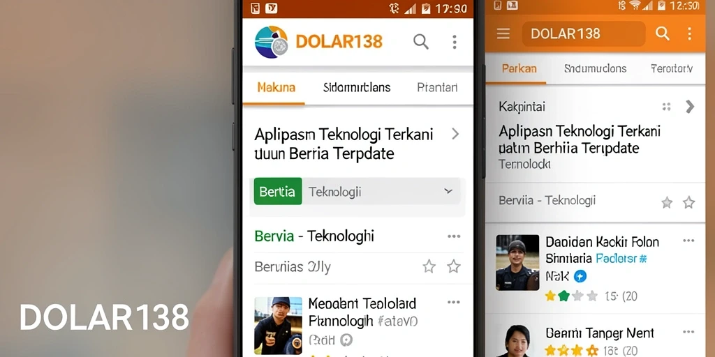 Antarmuka aplikasi DOLAR138 menampilkan berita teknologi terkini dengan jelas.
