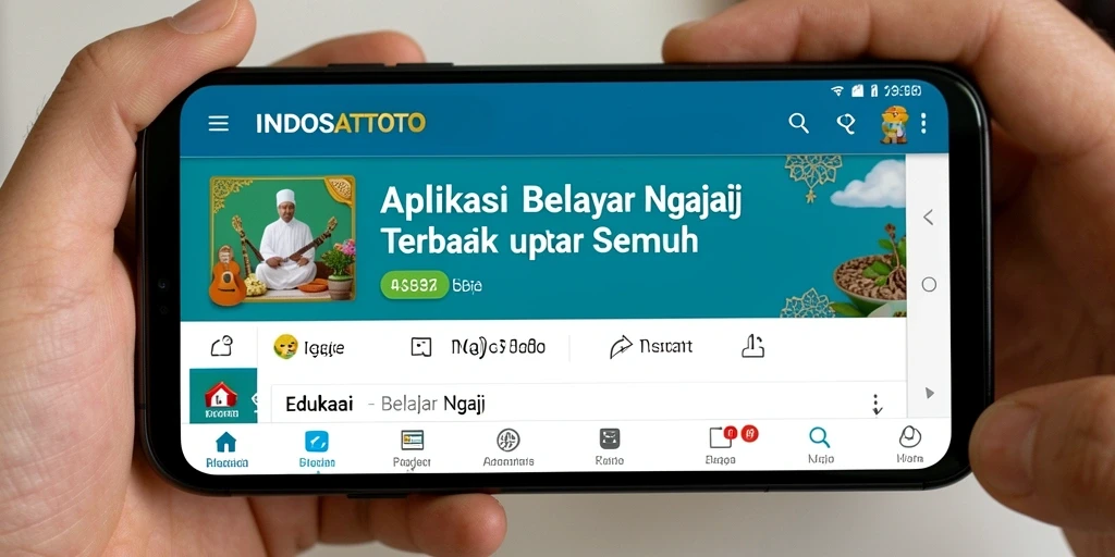 Antarmuka aplikasi Belajar Ngaji yang intuitif dan mudah digunakan.