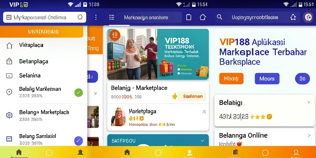 Tampilan antarmuka VIP188 yang memudahkan navigasi dan pencarian produk.