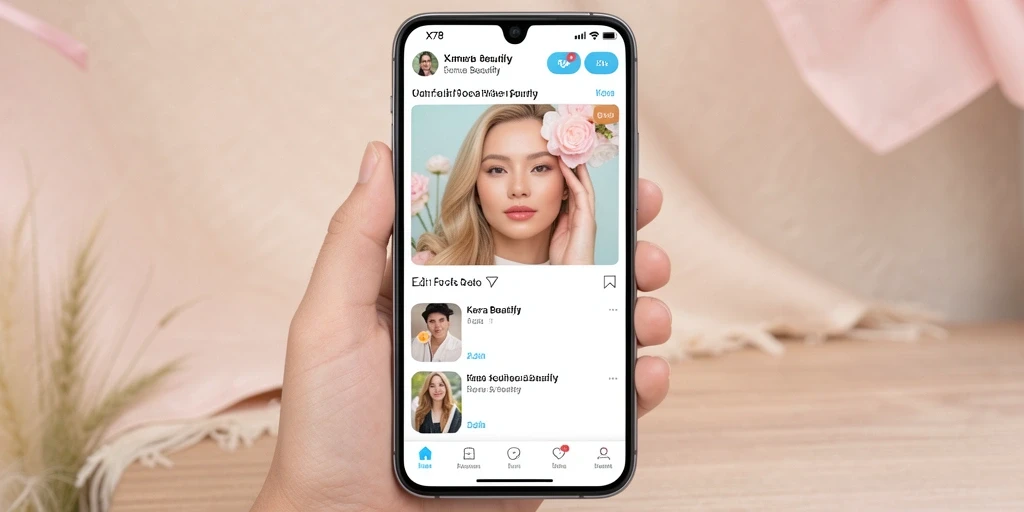 Antarmuka X78 dengan fitur Kamera Beautify yang menarik.
