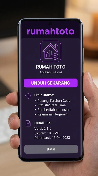 Tampilan halaman APK rumahtoto